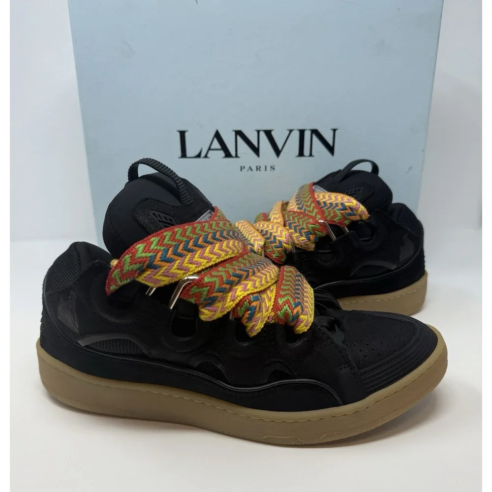 Lanvin Curb Sneaker Black/Gum Size 9 US 42 EU